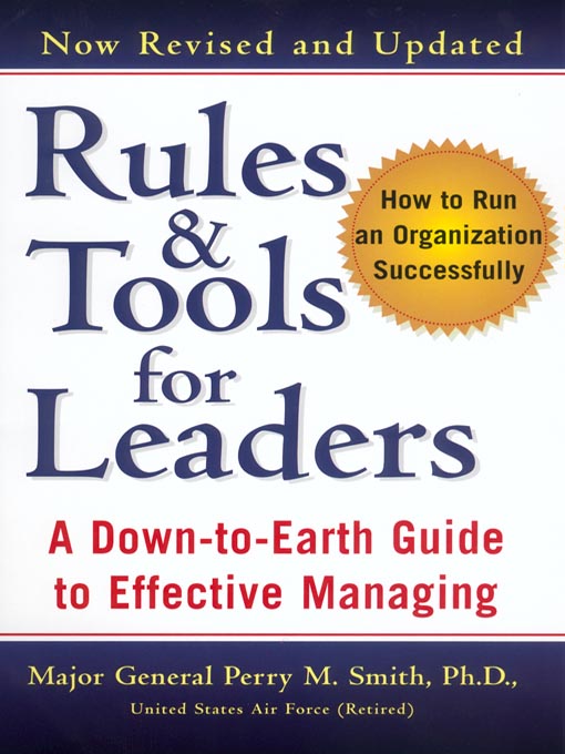 Title details for Rules and Tools for Leaders by Perry M. Smith - Available